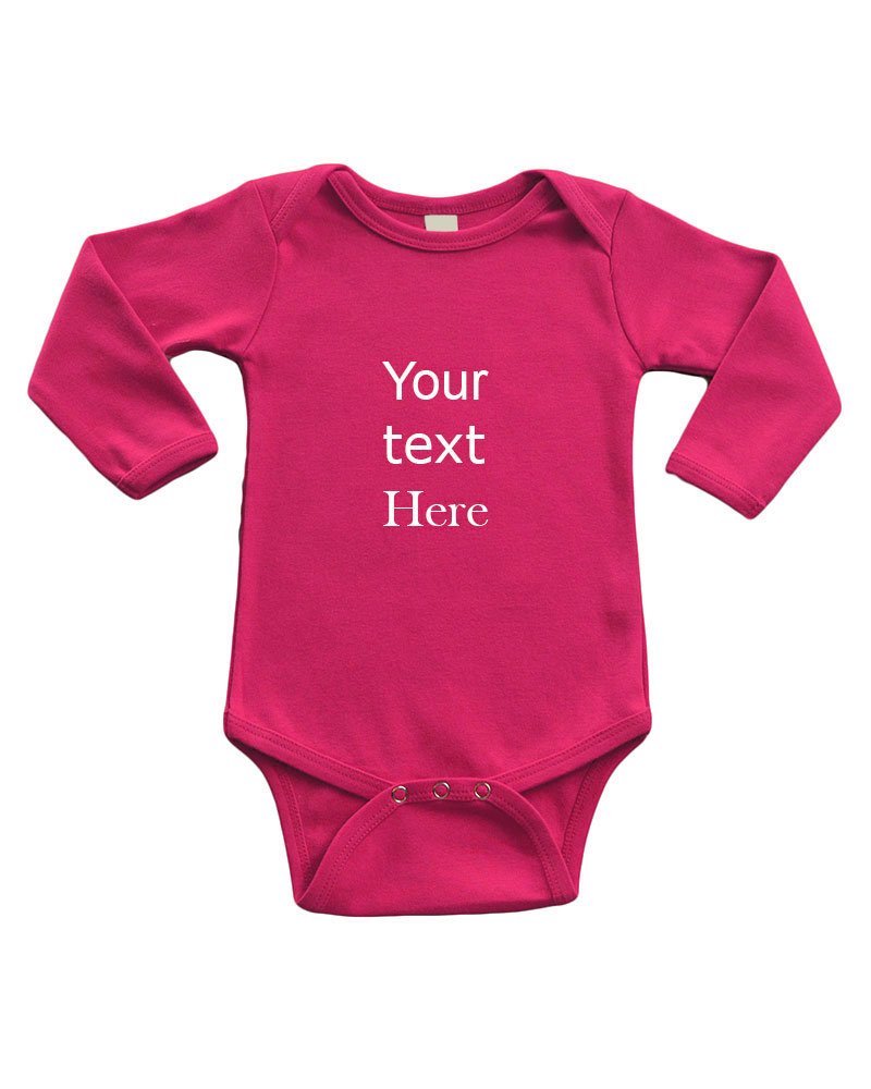Infant Long Sleeve Bodysuit - Personalize it with Custom Print
