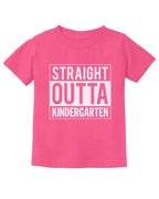 PandoraTees Toddler T-Shirt - Straight OTTA Kindergarten
