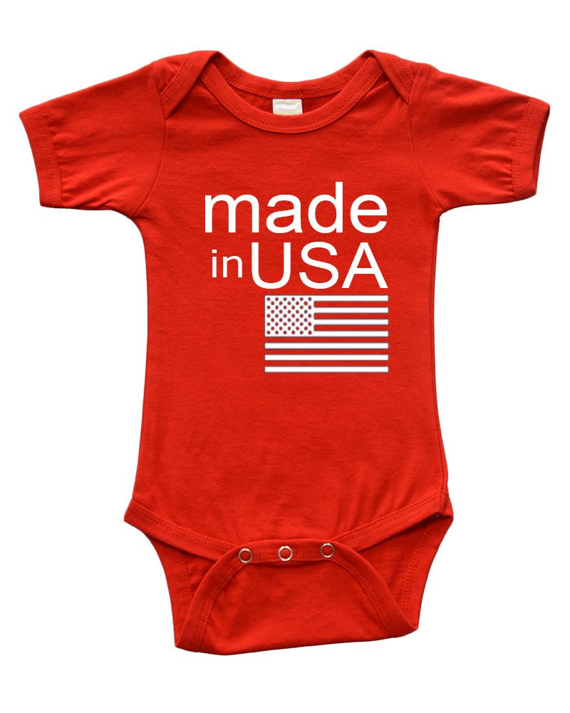 Infant Short Sleeve Onesie -Made in USA
