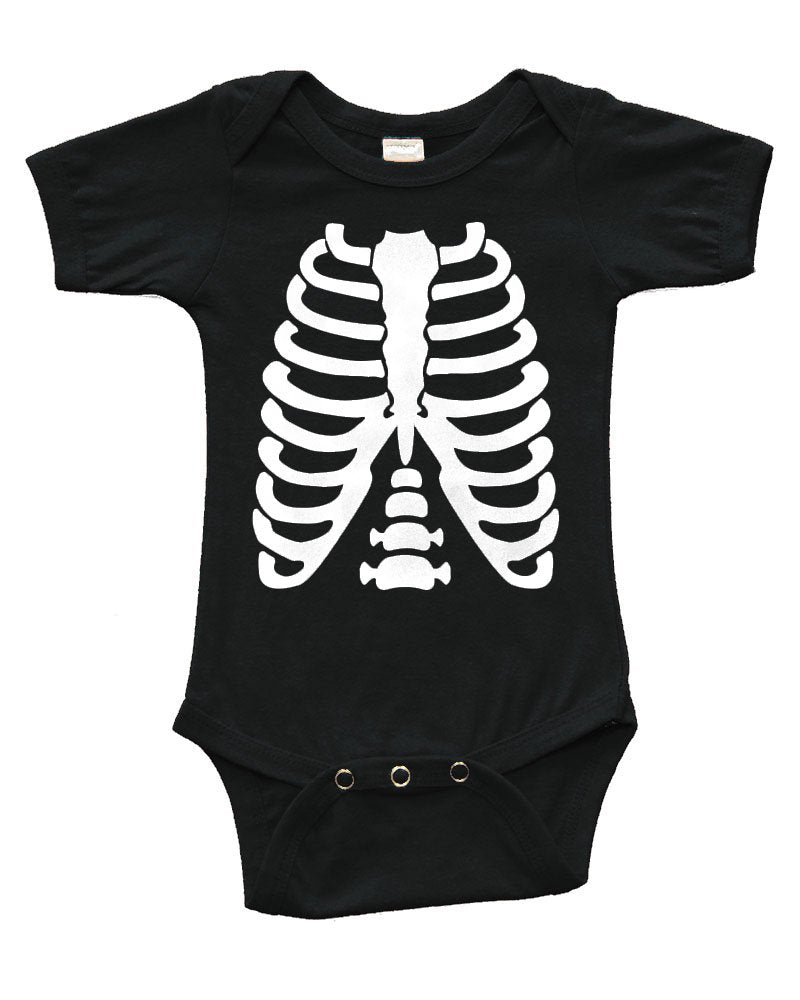 PandoraTees Short Sleeve Bodysuit - Skeleton