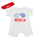 PandoraTees Baby Romper Gift Set - Merica