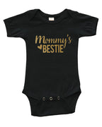 PandoraTees Mommy's Bestie Baby Onesie Gift