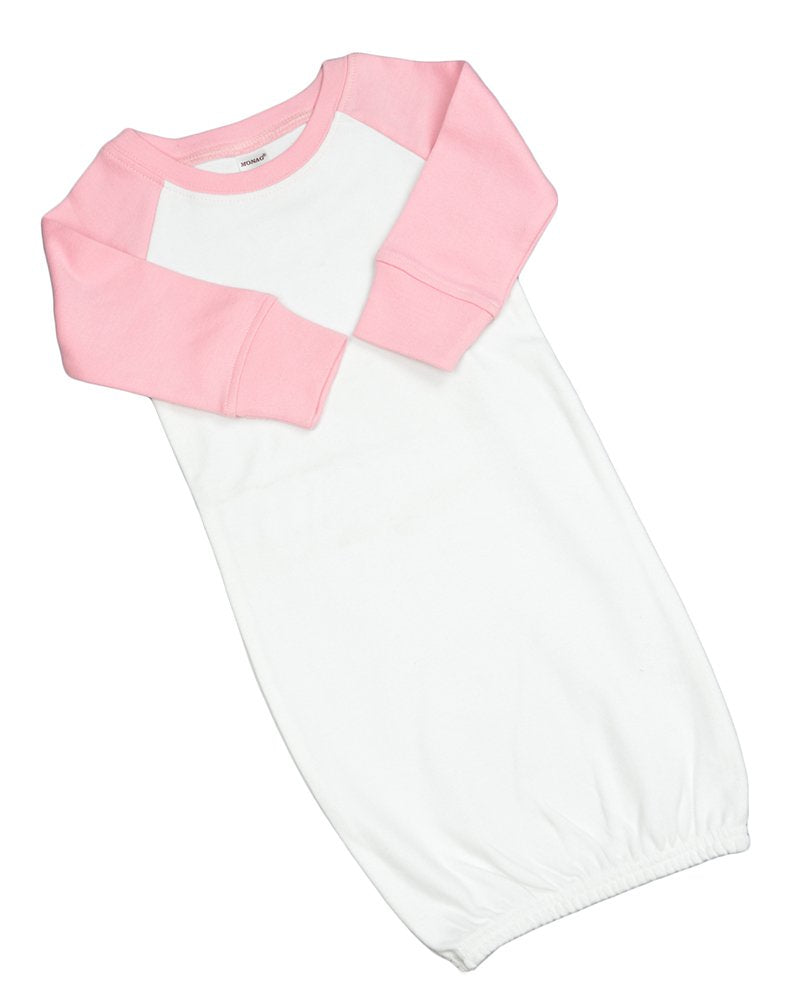 Infant Raglan Baby Gown - Personalize it with Custom Print