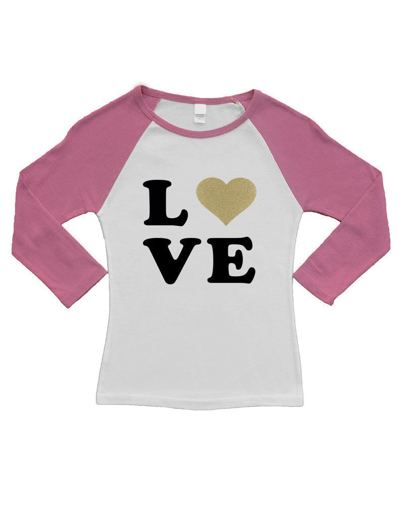 Women Raglan T-Shirt - Love