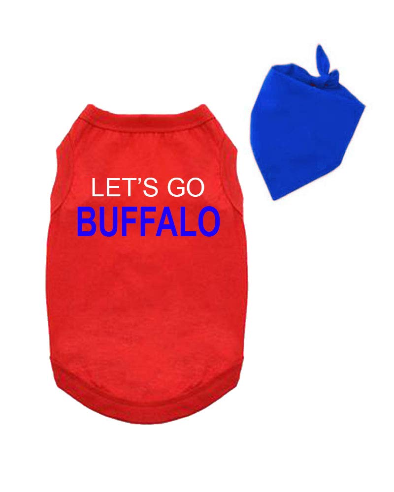 Dog Gift Set, Dog Apparel, Pet Apparel, Dog Jersey, Dog Outfit- Lets Go Buffalo