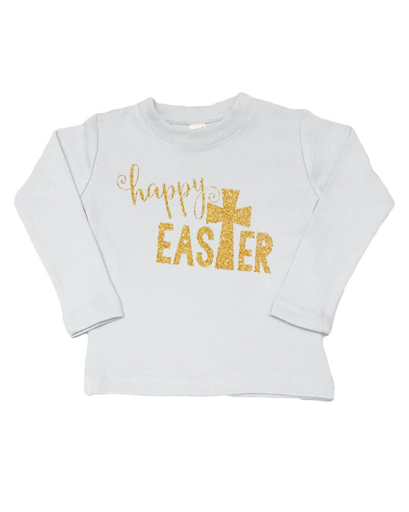 PandoraTees Kids Long Sleeve T-Shirt - Happy Easter