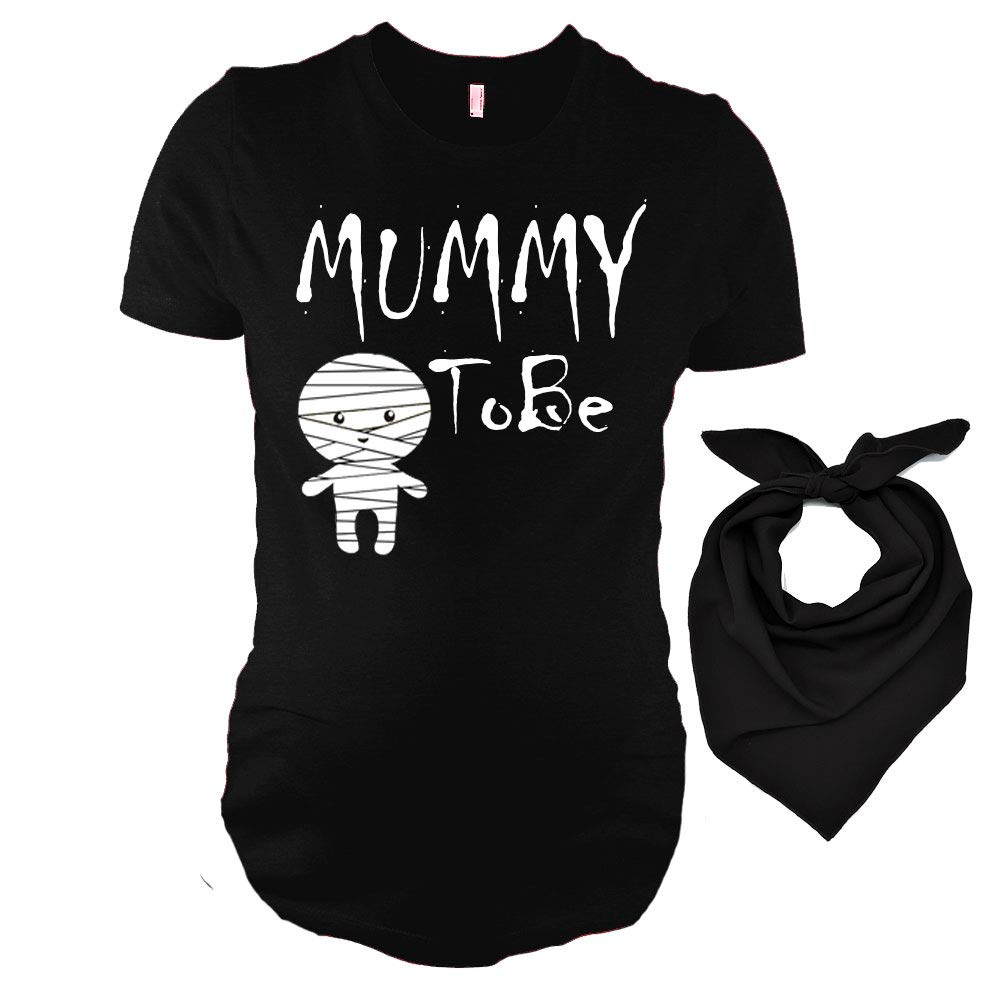 PandoraTees Funny Halloween Maternity Outfit - Mummy to be Gift Set