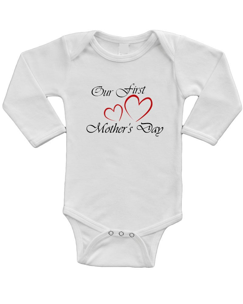 Infant Long Sleeve Bodysuit -Our First Mother's Day