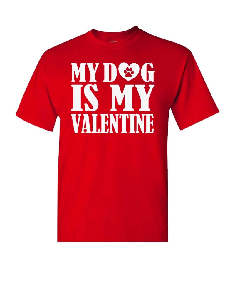PandoraTees Matching Dog and Owner Outfit -My Dog is My Valentine