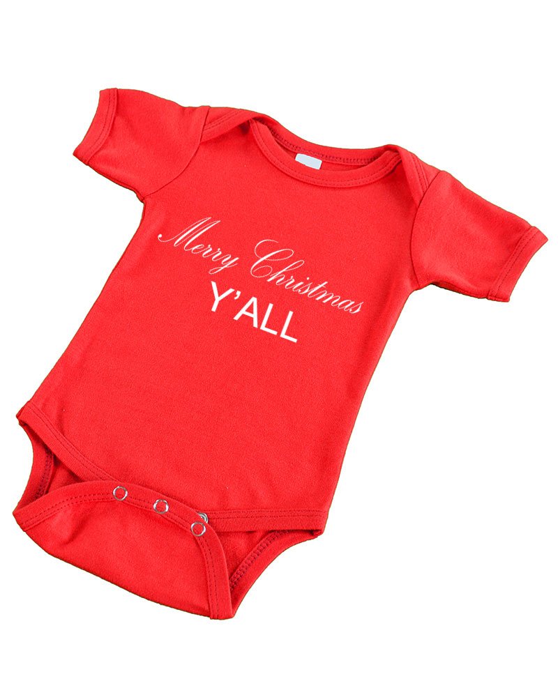 PandoraTees Infant Onesie - Merry Christmas Y'all