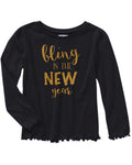 Girls Long Sleeve Top - Bling in the New Year