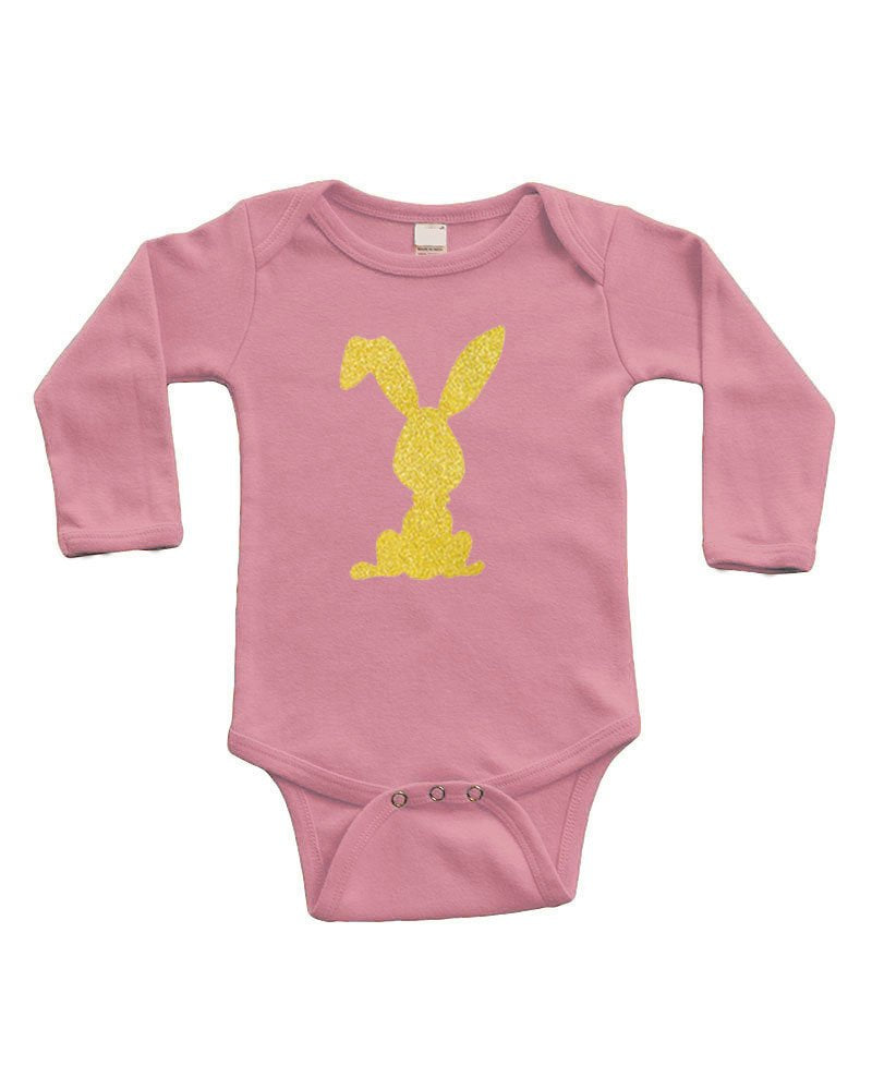PandoraTees Infant Long Sleeve Onesie - Bunny