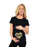 Maternity Short Sleeve T-Shirt - Love in Heart