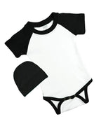 Short Sleeve Raglan Bodysuit and Cap Set