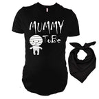 PandoraTees Funny Halloween Maternity Outfit - Mummy to be Gift Set