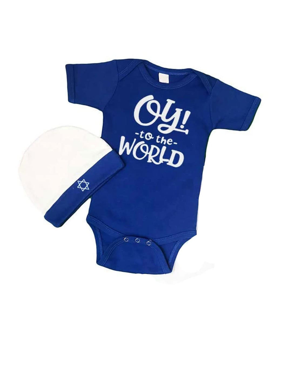 PandoraTees Hanukkah Baby Set - Oy to the World