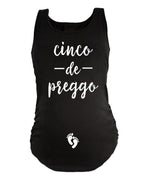 Cinco de Mayo Maternity Tank Top - Cinco de Preggo