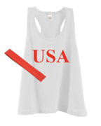 Toddler Racer Back Flowy Tank Top + Headband Set - USA