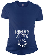 PandoraTees Maternity Short Sleeve T-Shirt - Baby Loading …