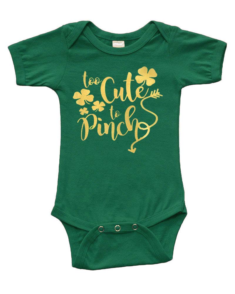 PandoraTees St. Patrick's Day Baby Bodysuit - Too Cute to Pinch