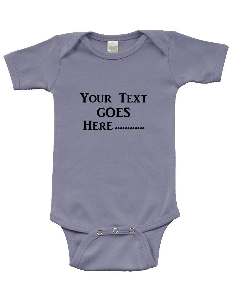 Personalize Baby Short Sleeve Bodysuit - Personalize with Custom Print