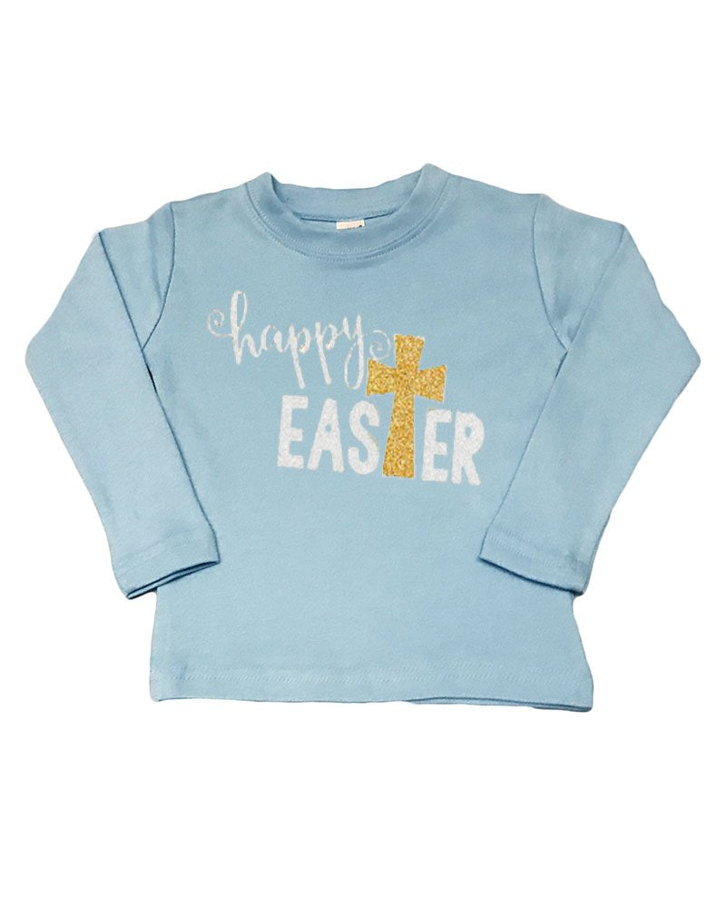 PandoraTees Kids Long Sleeve T-Shirt - Happy Easter