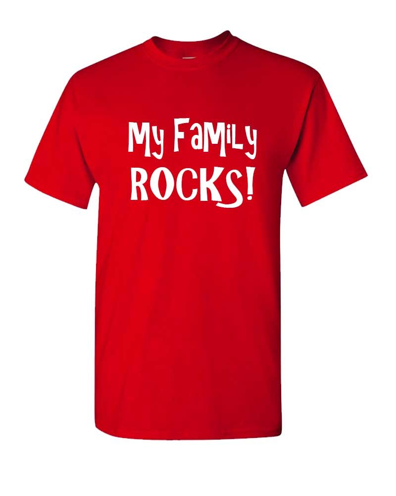 Matching Family T-Shirts -My Family Rocks - Infant,Toddler,Youth,Women,Unisex & Dog Bandana