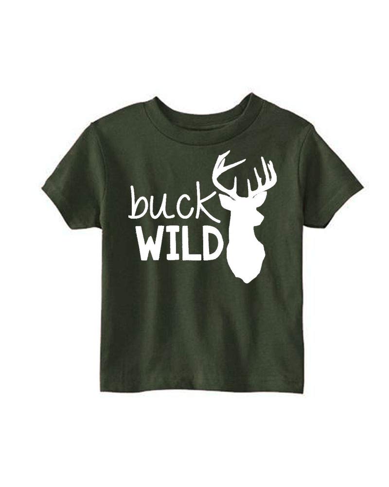 PandoraTees Kids Hunting Shirt, Hunting Kids Clothes - Buck Wild