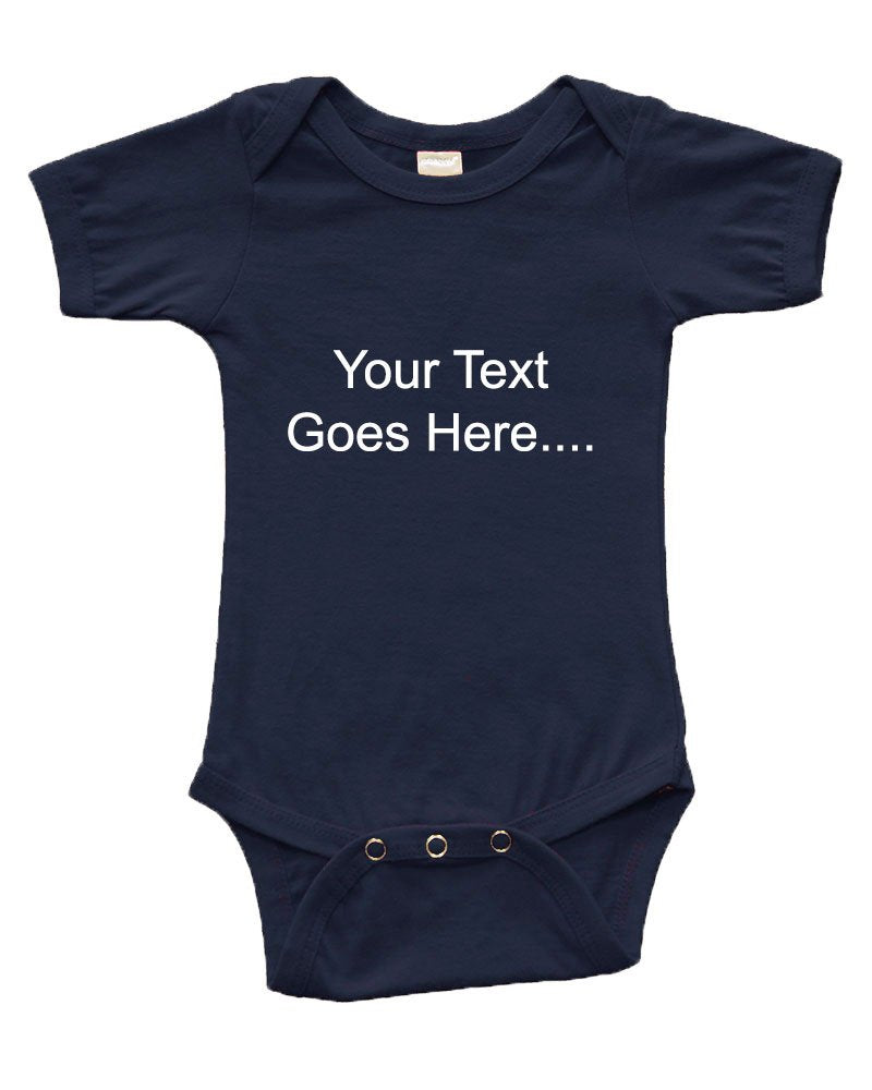 Personalize Baby Short Sleeve Bodysuit - Personalize with Custom Print
