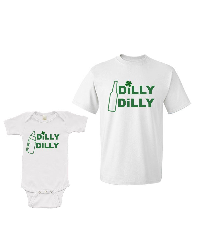 Matching Set -Dilly Dilly - Short Sleeve Bodysuit & Adult Unisex T-Shirt
