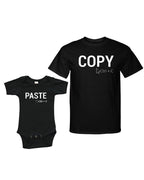 Matching Set - Copy + Paste - Short Sleeve Infant Onesie & Adult T-Shirt