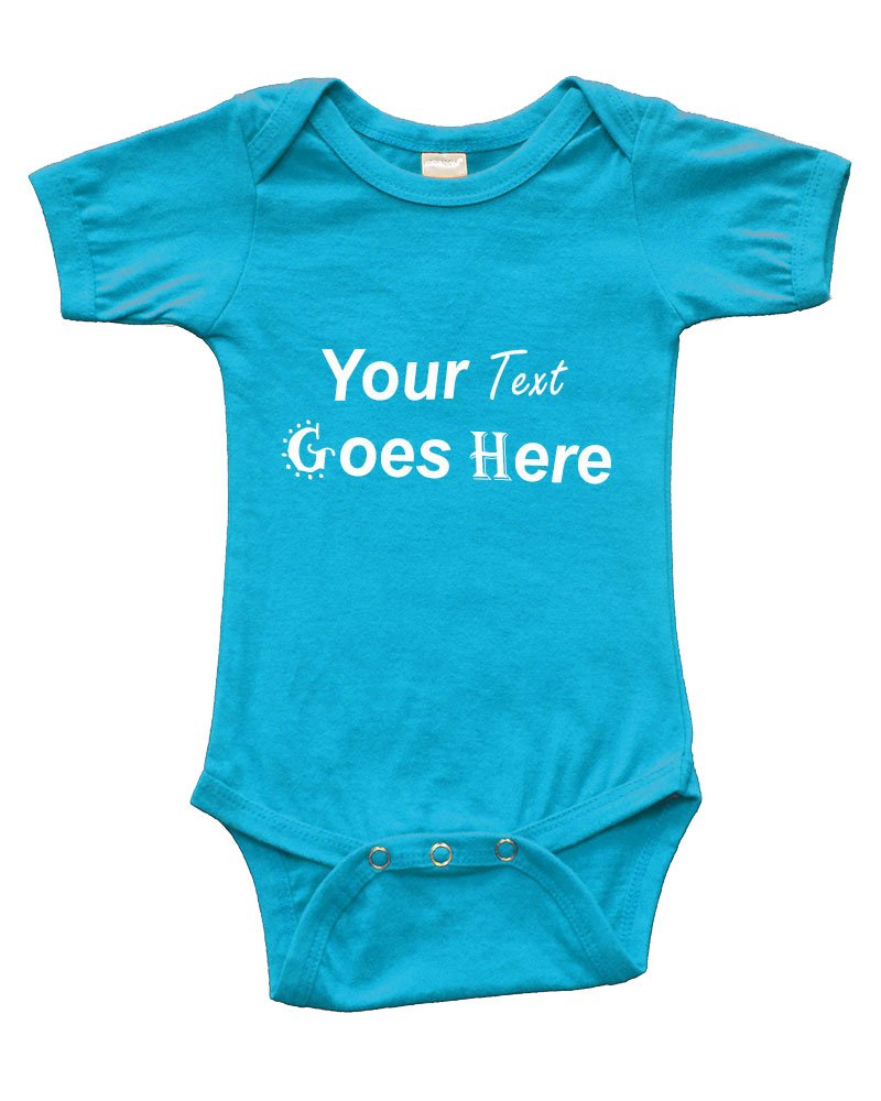 Personalize Baby Short Sleeve Bodysuit - Personalize with Custom Print