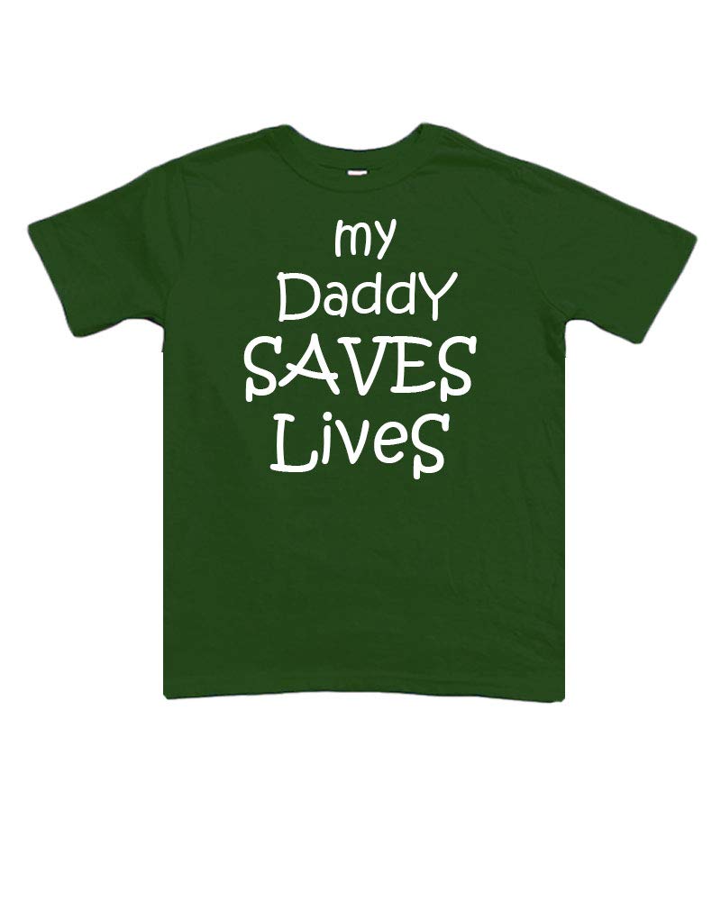 PandoraTees Kids My Daddy Saves Lives Tshirt