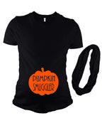 Funny Halloween Maternity Pregnancy T-Shirt - Pumpkin Smuggler