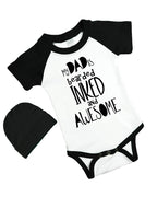 My Dad is Bearded Inked and Awesome - Baby Raglan Onesie