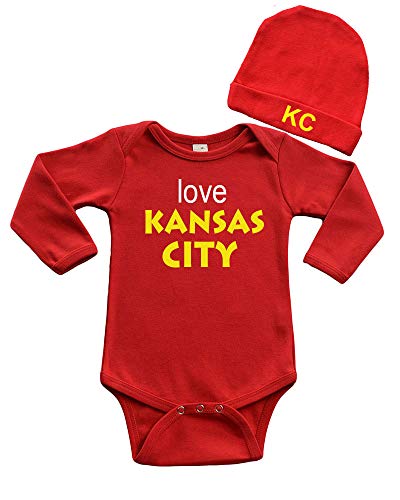Baby Bodysuit and Cap Gift Set - Love Kansas City