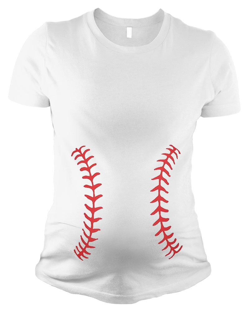 PandoraTees Maternity Baseball Bump T Shirt