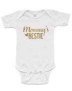 PandoraTees Mommy's Bestie Baby Onesie Gift
