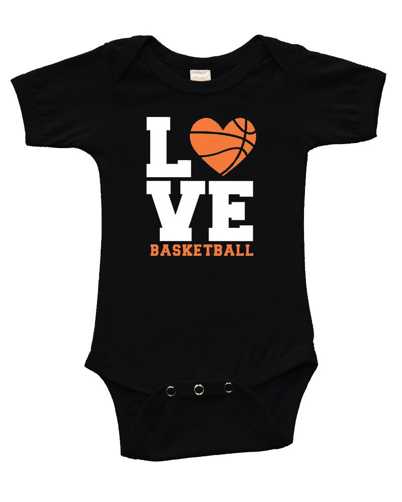 Short Sleeve Bodysuit - Love Basketball