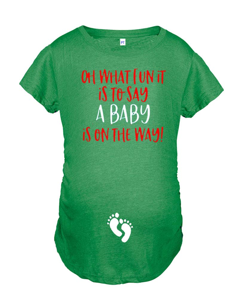 PandoraTees Christmas Couples Pregnancy Reveal T-Shirts