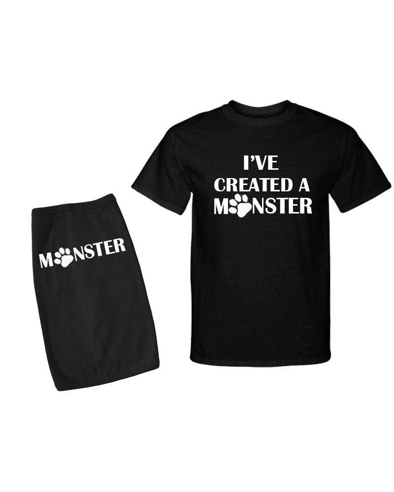 PandoraTees Matching Dog and Owner Outfit -I've Created A Monster
