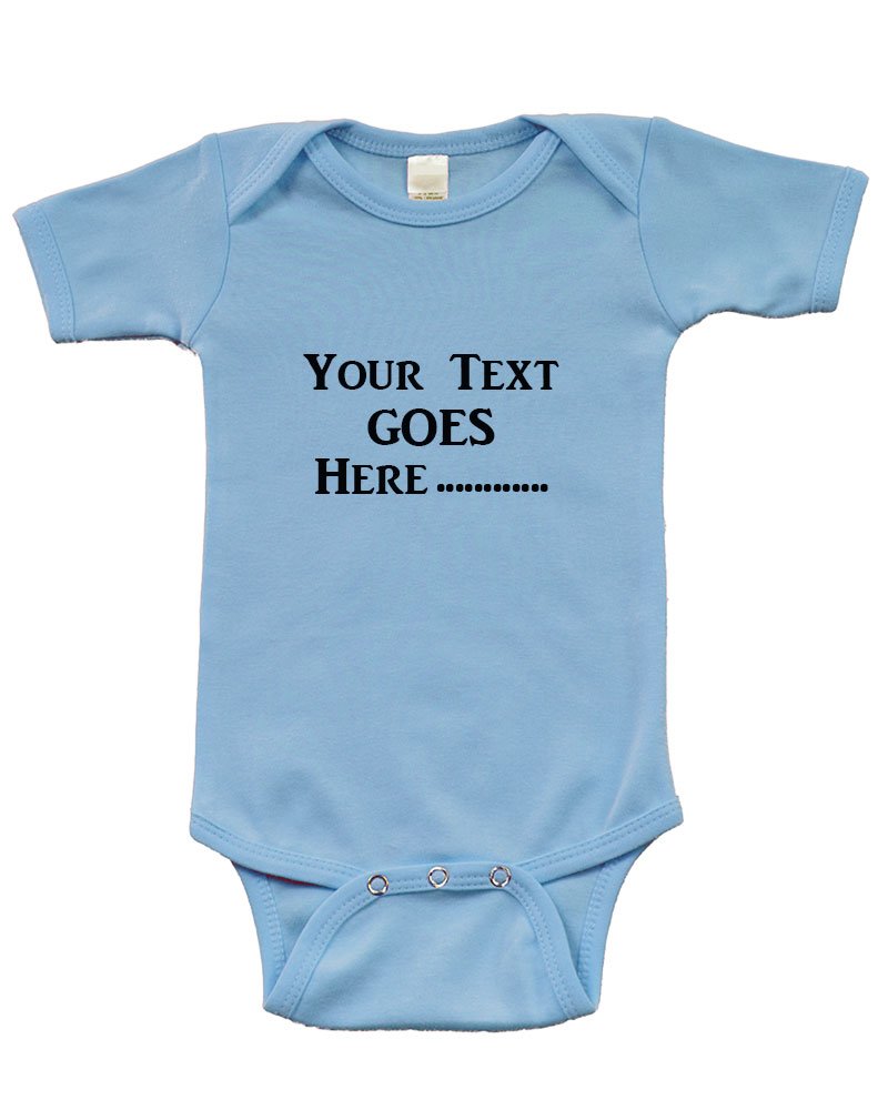 Personalize Baby Short Sleeve Bodysuit - Personalize with Custom Print