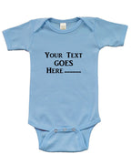 Personalize Baby Short Sleeve Bodysuit - Personalize with Custom Print