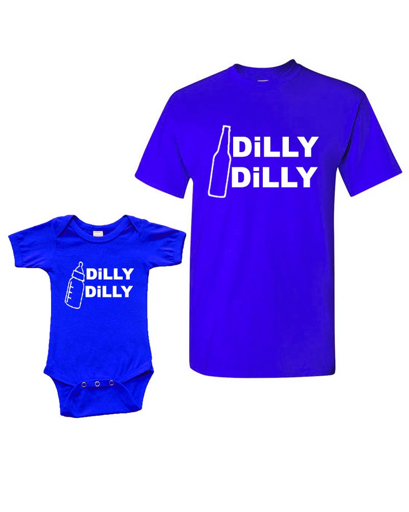 Matching Set -Dilly Dilly - Short Sleeve Bodysuit & Adult Unisex T-Shirt