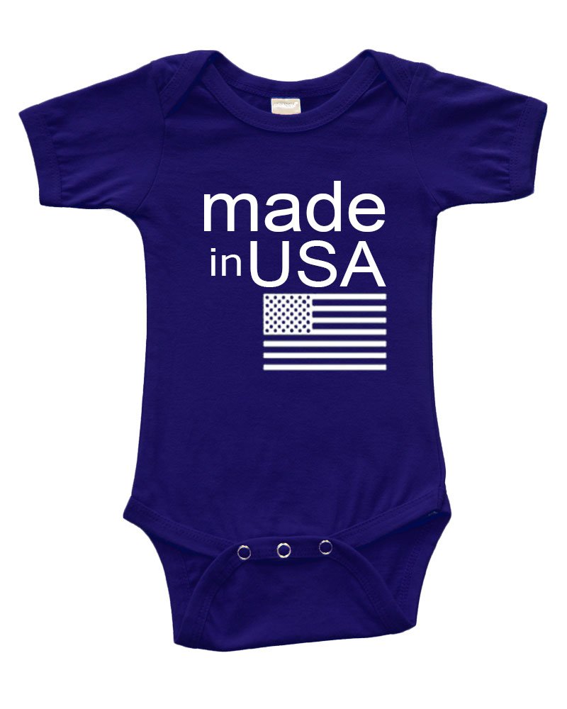 Infant Short Sleeve Onesie -Made in USA