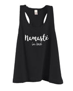 Women Racer Back Tank Top - Namaste in Bed