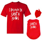 Matching Dog and Owner Outfit -Santa Paws