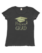 PandoraTees Toddler Girly T-Shirt - Princess Grad