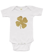 Infant Short Sleeve Onesie w/Golden Clover