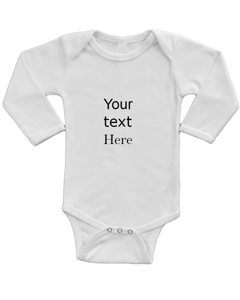 Infant Long Sleeve Bodysuit - Personalize it with Custom Print